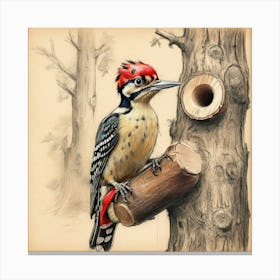 Woodpecker 16 Canvas Print