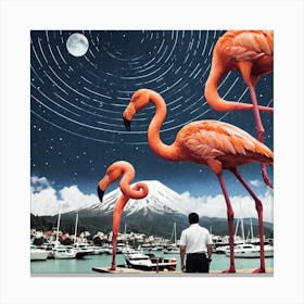 Flamingos 10 Canvas Print