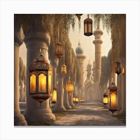 Islamic Lanterns Canvas Print