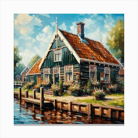 House By The Water 1 Canvas Print