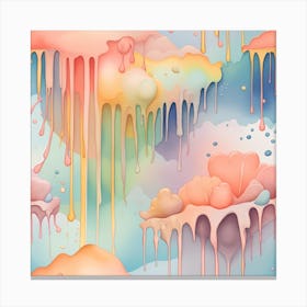 Dripping Clouds Canvas Print