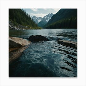 Water In The Mountains Canvas Print