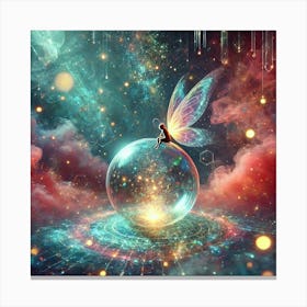 Fairy In Space Canvas Print