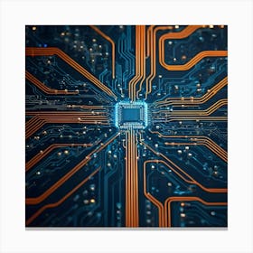 Computer Circuit Board 21 Canvas Print