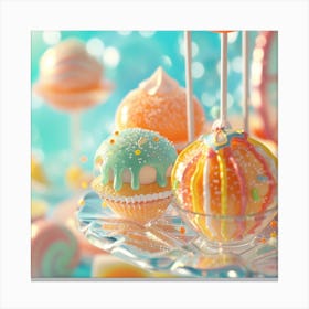 Sweets On A Plate Canvas Print
