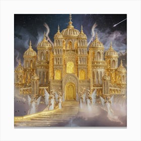 Golden Palace In The Sky 1 Canvas Print