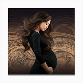 Pregnant Woman Canvas Print