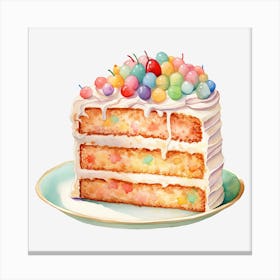 Slice Of Cake Canvas Print