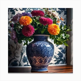 Flowers In A Vase 67 Canvas Print