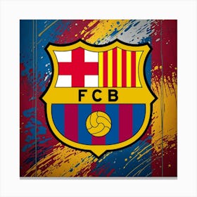 FC Barcelona Logo Wall Art 37 Canvas Print