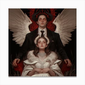 Devil And Angel 1 Canvas Print