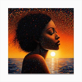 Sunset Woman 9 Canvas Print