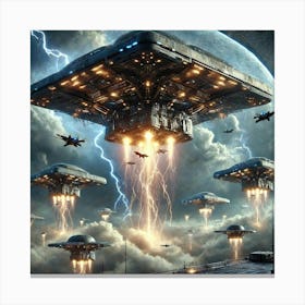 Skyblades Aerial Unit Deployment Canvas Print