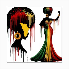 Rasta Woman Canvas Print