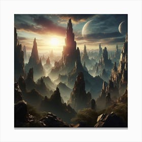 Alien Landscape Canvas Print