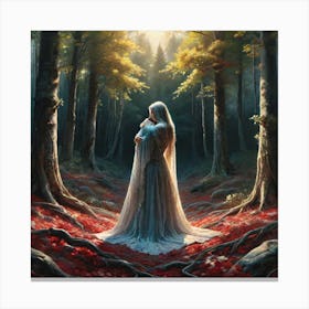 Elf In The Woods Canvas Print