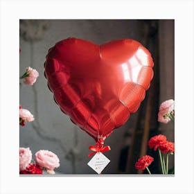 Valentine'S Day Balloon Canvas Print