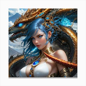 Dragon Girl knh Canvas Print