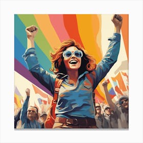 Lgbt Pride Parade Canvas Print