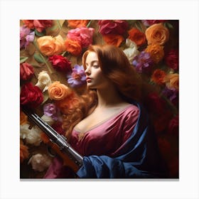 The Guardian of the Rose Sanctuary Canvas Print