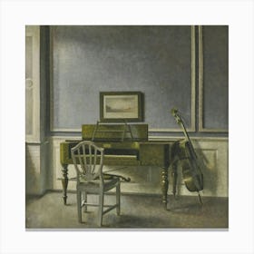 Piano In A Room Canvas Print