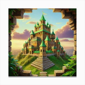 The castle in seicle 15 2 Canvas Print