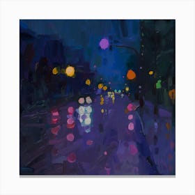 Rainy Night 1 Canvas Print