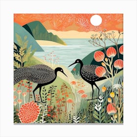 Bird In Nature Kiwi 2 Canvas Print