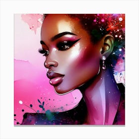 A stylish lady 2 Canvas Print