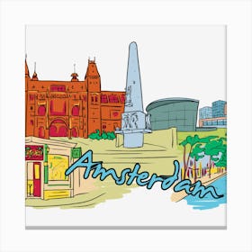 Amsterdam Skyline Canvas Print