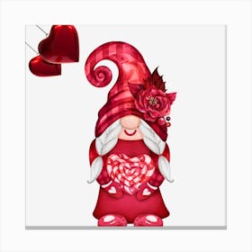 Valentine Gnome Canvas Print