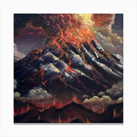 Volcano Eruption Canvas Print