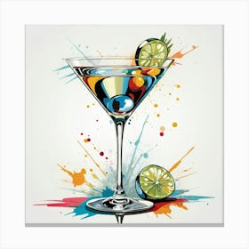 Illustrative Albedo Martini Art 1 Canvas Print