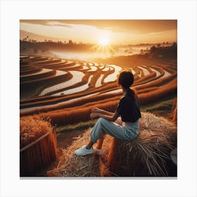 Sunrise In Bali Canvas Print