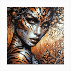 Tiger Woman 1 Canvas Print