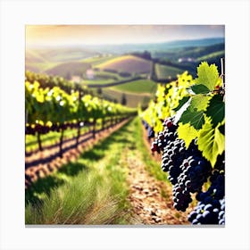 Vineyards In Tuscany 4 Canvas Print