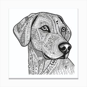 Doodle Dog Canvas Print