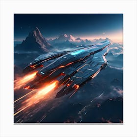 Spaceship Canvas Print