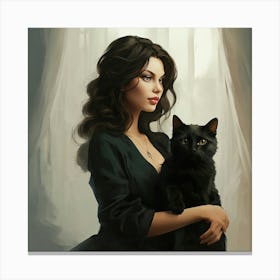 Black Cat Canvas Print