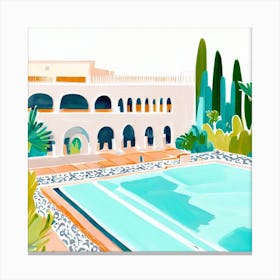 Moroccan hotel Canvas Print