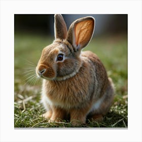 Default A Beautiful Rabbit Her Eyes Are Hazel And Her Hair Is 3 Canvas Print