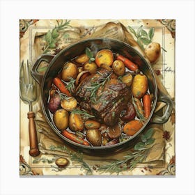 Savory Pot Roast Canvas Print