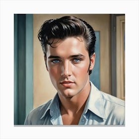 Elvis Presley The King of Rock 'n' Roll Canvas Print