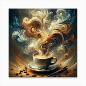 Coffee Painting Canvas Print