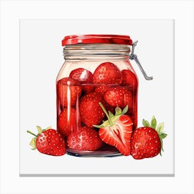 Strawberry Jar 11 Canvas Print