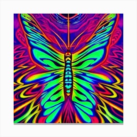 Psychedelic Butterfly Canvas Print