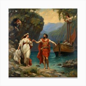 Bacchus And Ariadne Canvas Print