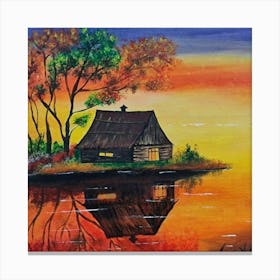 Sunset By Sanjay Sharma Wall Art Print Canvas Print