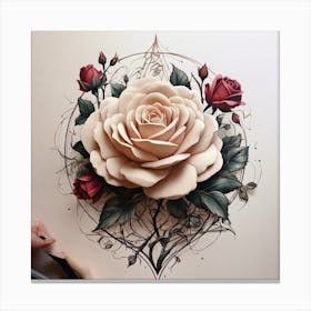 Paper Roses Canvas Print