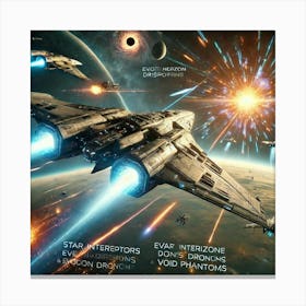 Star Interceptors Deployment Canvas Print